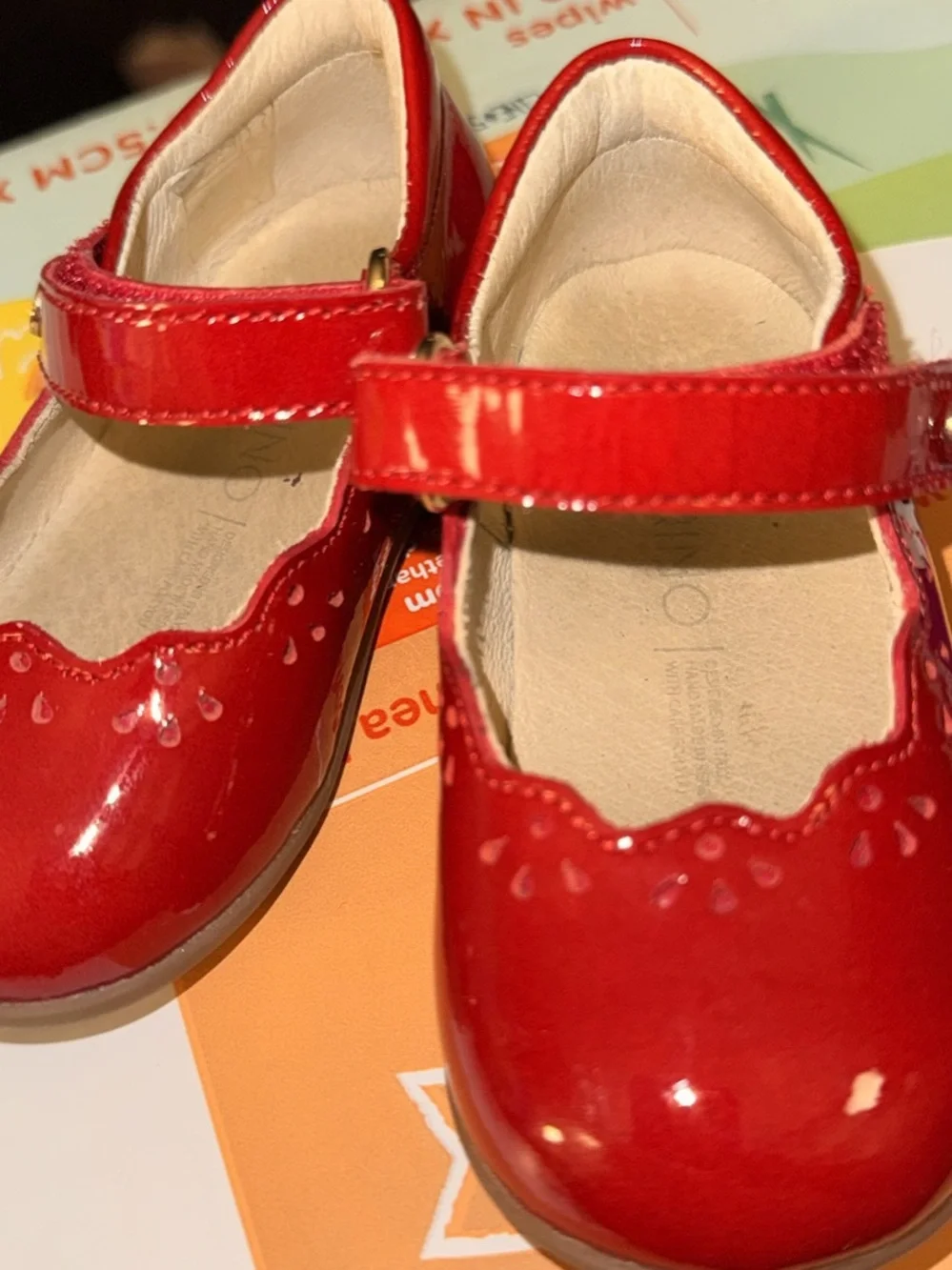 Naturino Red Patent Leather Mary Jane Shoes Size 20